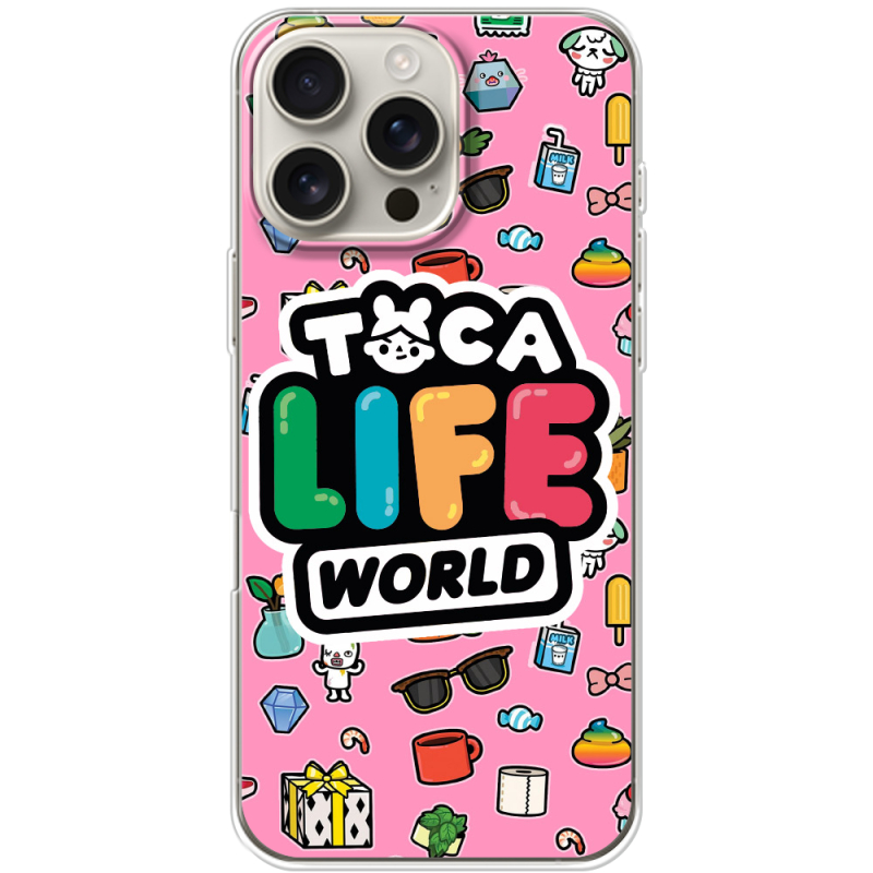 Чехол BoxFace Apple iPhone 16 Pro Max Toca Boca Life World