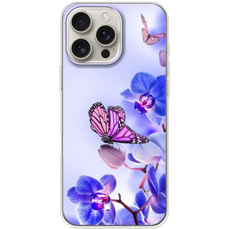 Чехол BoxFace Apple iPhone 16 Pro Max Orchids and Butterflies