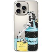 Прозрачный чехол BoxFace Apple iPhone 16 Pro Max City Girl