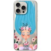 Прозрачный чехол BoxFace Apple iPhone 16 Pro Max Blue Hair