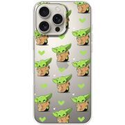 Прозрачный чехол BoxFace Apple iPhone 16 Pro Max Pattern Baby Yoda