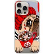 Прозрачный чехол BoxFace Apple iPhone 16 Pro Max Winter Puggy