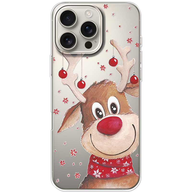 Прозрачный чехол BoxFace Apple iPhone 16 Pro Max Winter Deer