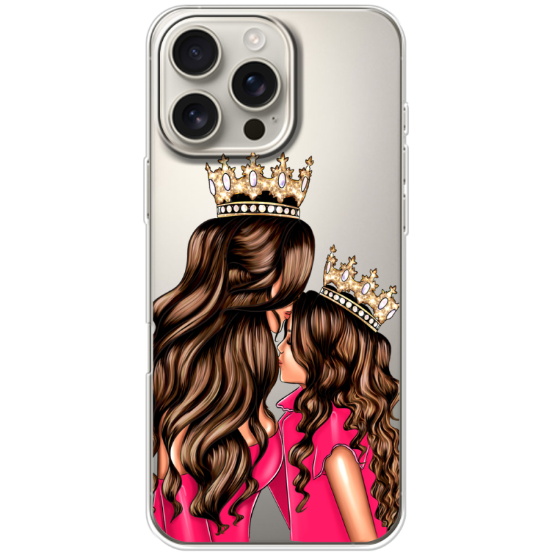 Прозрачный чехол BoxFace Apple iPhone 16 Pro Max Queen and Princess