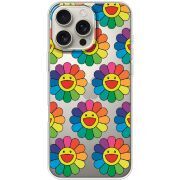 Прозрачный чехол BoxFace Apple iPhone 16 Pro Max Hippie Flowers