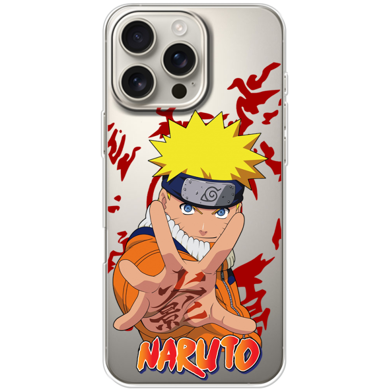 Прозрачный чехол BoxFace Apple iPhone 16 Pro Max Naruto