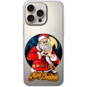 Прозрачный чехол BoxFace Apple iPhone 16 Pro Max Cool Santa