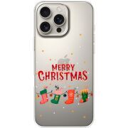 Прозрачный чехол BoxFace Apple iPhone 16 Pro Max Merry Christmas