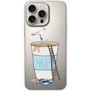 Прозрачный чехол BoxFace Apple iPhone 16 Pro Max Segull in Cofee Pool