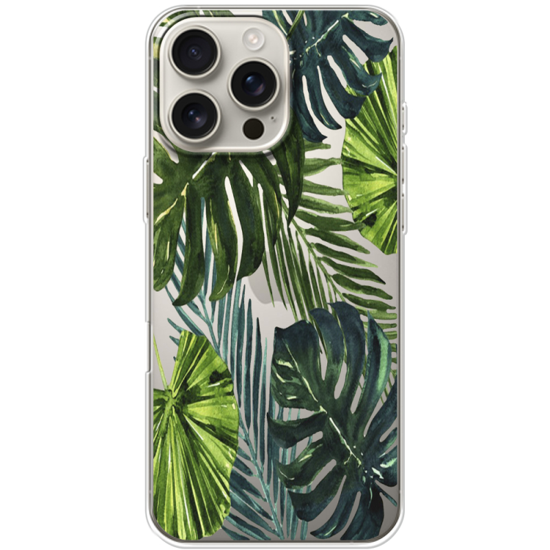 Прозрачный чехол BoxFace Apple iPhone 16 Pro Max Palm Tree