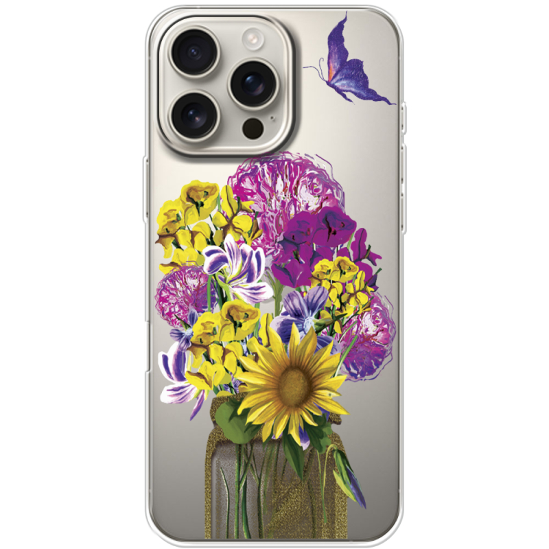 Прозрачный чехол BoxFace Apple iPhone 16 Pro Max My Bouquet