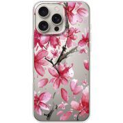 Прозрачный чехол BoxFace Apple iPhone 16 Pro Max Pink Magnolia