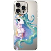 Чехол со стразами Apple iPhone 16 Pro Max Unicorn Queen