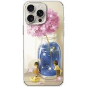 Чехол со стразами Apple iPhone 16 Pro Max Little Boy and Girl