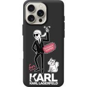 Черный чехол BoxFace Apple iPhone 16 Pro Max For Karl