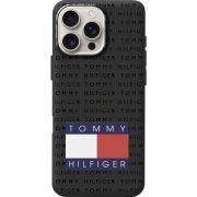 Черный чехол BoxFace Apple iPhone 16 Pro Max Tommy Print