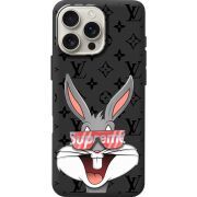 Черный чехол BoxFace Apple iPhone 16 Pro Max looney bunny