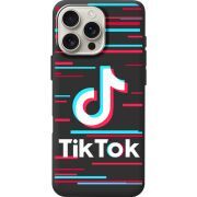 Черный чехол BoxFace Apple iPhone 16 Pro Max Tik Tok