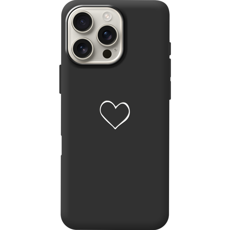 Черный чехол BoxFace Apple iPhone 16 Pro Max My Heart