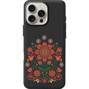 Черный чехол BoxFace Apple iPhone 16 Pro Max Ukrainian Ornament