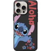 Черный чехол BoxFace Apple iPhone 16 Pro Max Гавайський друг Stich