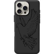 Черный чехол BoxFace Apple iPhone 16 Pro Max Dove