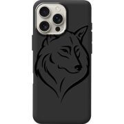 Черный чехол BoxFace Apple iPhone 16 Pro Max Wolf