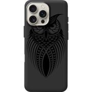 Черный чехол BoxFace Apple iPhone 16 Pro Max Owl