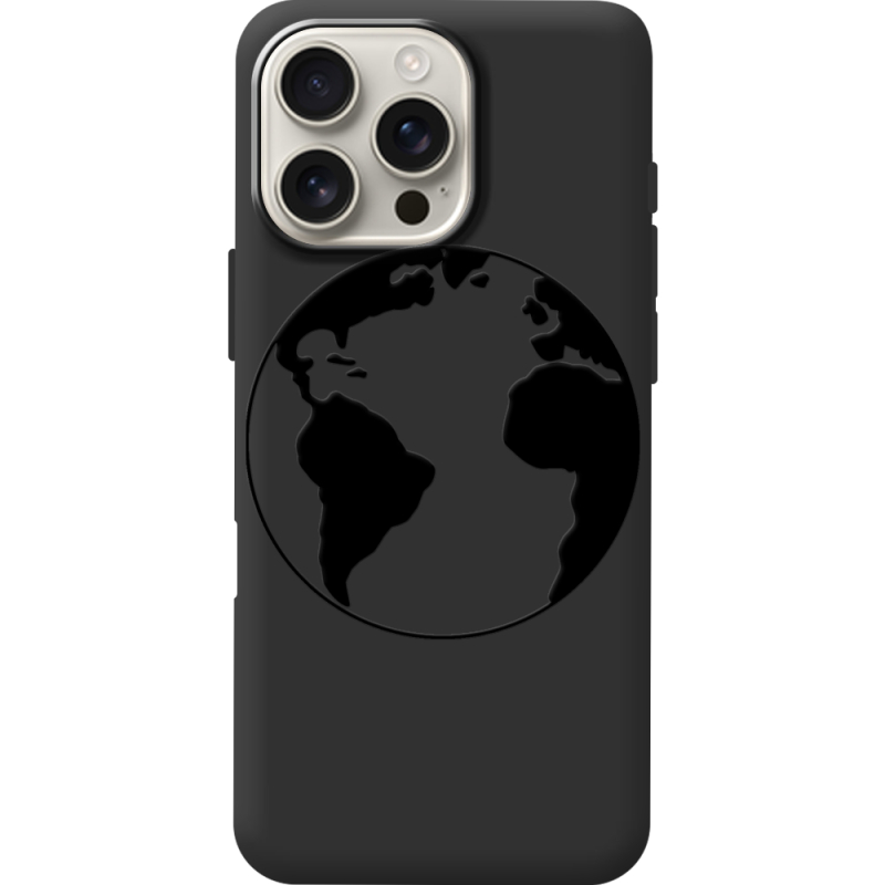 Черный чехол BoxFace Apple iPhone 16 Pro Max Earth