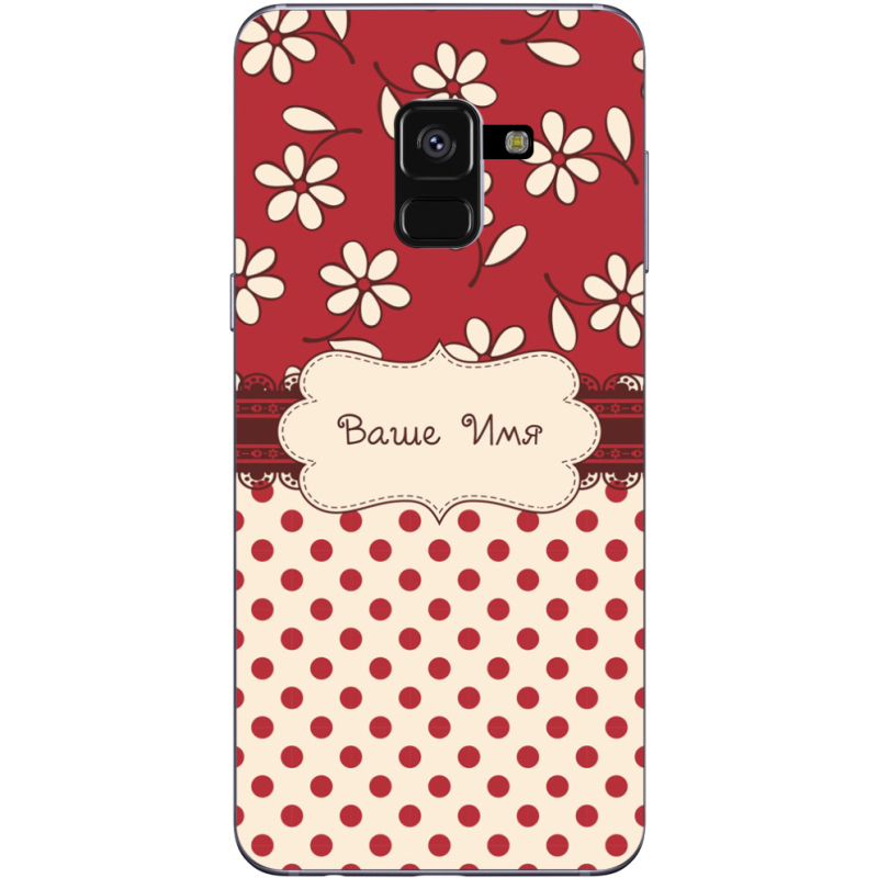 Чехол Uprint Samsung A530 Galaxy A8 2018 Именной Polka Dots