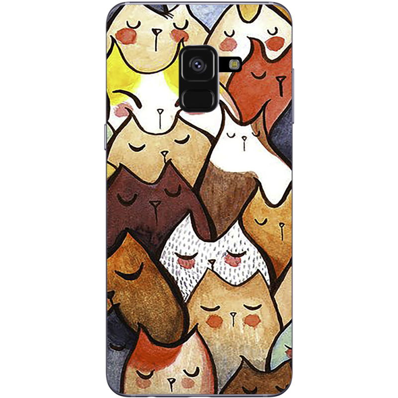 Чехол Uprint Samsung A530 Galaxy A8 2018 Sleepy Cats