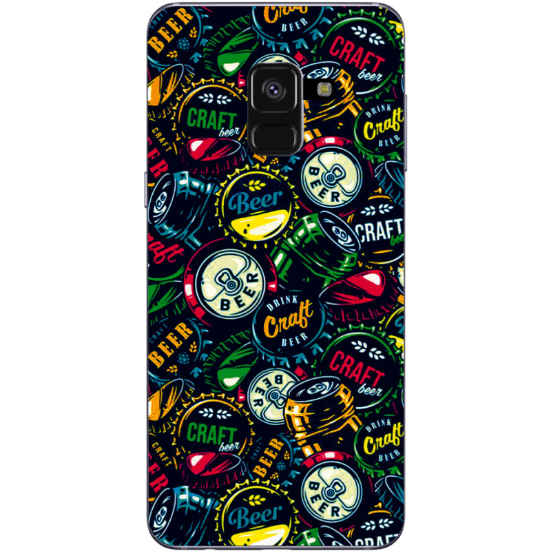 Чехол Uprint Samsung A530 Galaxy A8 2018 Bottle Caps