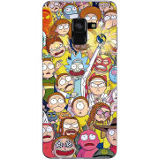 Чехол Uprint Samsung A530 Galaxy A8 2018 Rick and Morty