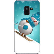 Чехол Uprint Samsung A530 Galaxy A8 2018 Skier Snowman