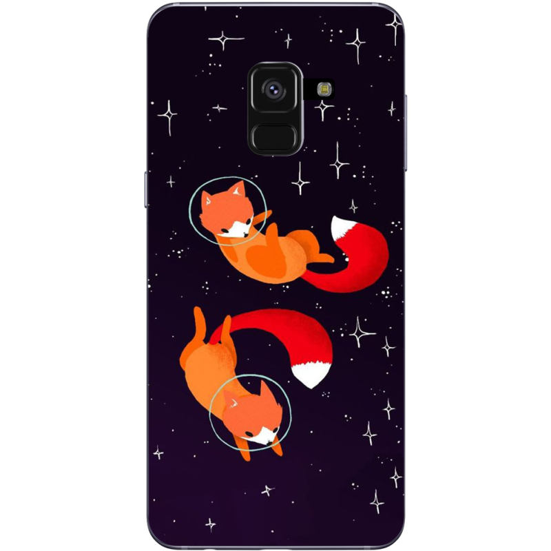 Чехол Uprint Samsung A530 Galaxy A8 2018 Fox-Astronauts