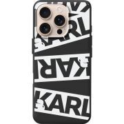 Черный чехол BoxFace Apple iPhone 16 Pro White Karl