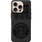 Черный чехол BoxFace Apple iPhone 16 Pro Black Coffee