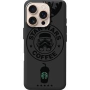 Черный чехол BoxFace Apple iPhone 16 Pro Dark Coffee