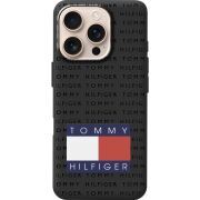 Черный чехол BoxFace Apple iPhone 16 Pro Tommy Print