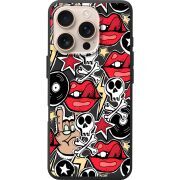 Черный чехол BoxFace Apple iPhone 16 Pro Rock Graffiti