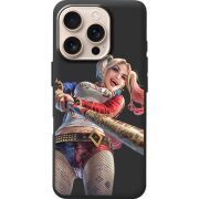 Черный чехол BoxFace Apple iPhone 16 Pro Happy Harley Quinn