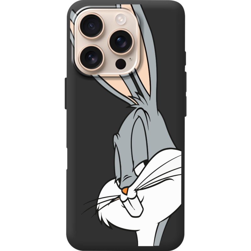 Черный чехол BoxFace Apple iPhone 16 Pro Lucky Rabbit