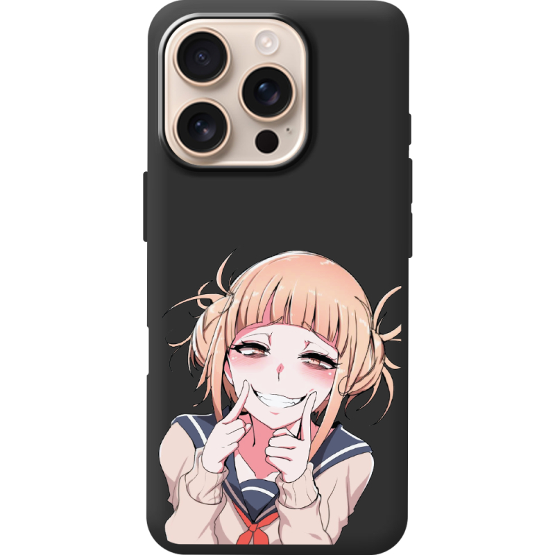 Черный чехол BoxFace Apple iPhone 16 Pro Himiko Toga Smile