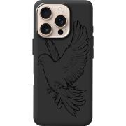 Черный чехол BoxFace Apple iPhone 16 Pro Dove