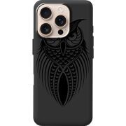 Черный чехол BoxFace Apple iPhone 16 Pro Owl