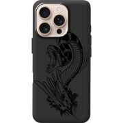 Черный чехол BoxFace Apple iPhone 16 Pro Snake