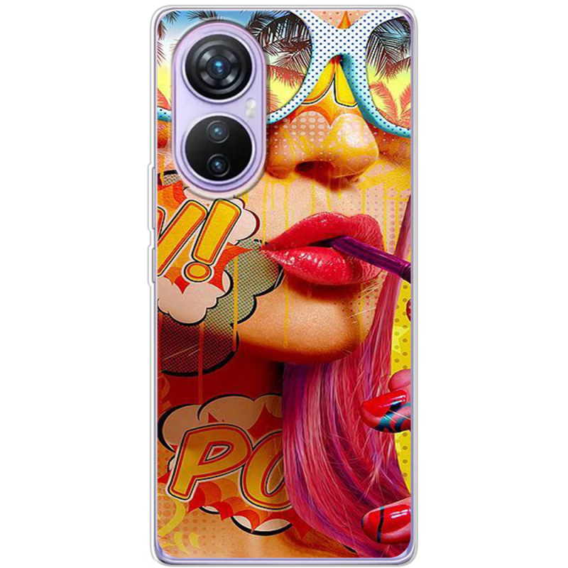 Чехол BoxFace Blackview A200 Pro Yellow Girl Pop Art