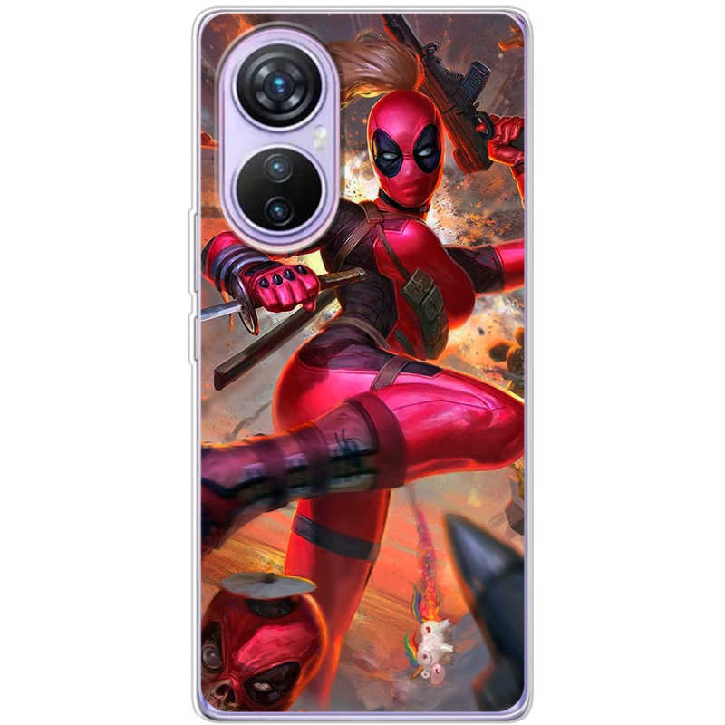 Чехол BoxFace Blackview A200 Pro Woman Deadpool