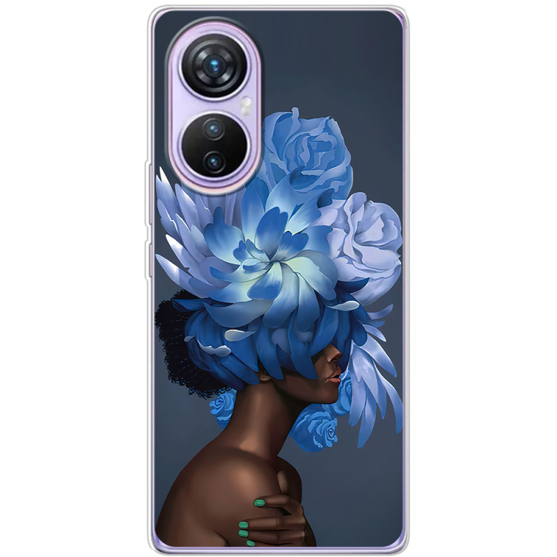 Чехол BoxFace Blackview A200 Pro Exquisite Blue Flowers