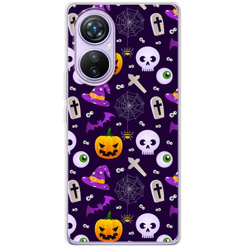 Чехол BoxFace Blackview A200 Pro Halloween Purple Mood